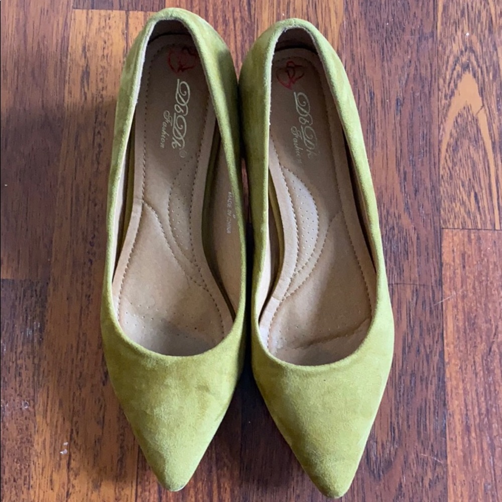 Suede Block Heels
